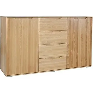 Design Kommode Massivholz Kommoden Schrank Echtholz Scchränke Sideboard Schrank - Braun