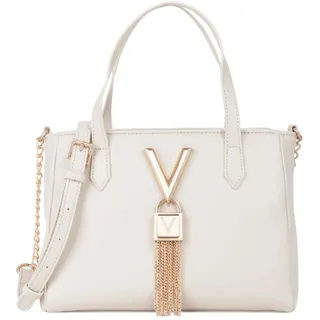 Valentino Stella Shopping Bag Synthetik Beige/Weiß