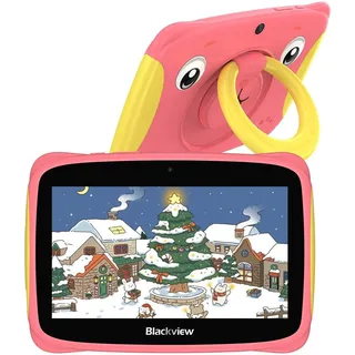 Blackview Kinder Tablet Tab3Kids Tablet, 7 Zoll, 4GB + 32GB, 3280mAh, Tablet für Kinder mit Tragbarem Griff und Hülle, Elterliche Kontrolle - Rosa