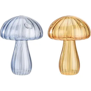 Hydroponische Vase Pilz - Vase aus Glas - gelb - 10 × 10 × 13 cm
