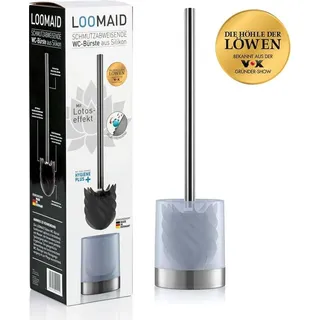 DS PRODUKTE LOOMAID WC-Bürste Silikonkopf Edelstahl Anthrazit
