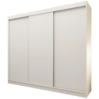 masseno Schwebetürenschrank Sofia 240 x 216 x 61 cm Weiß