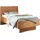 Holzbett 90 x 200 cm teilmassiv Erle braun