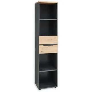 Innostyle Aktenregal 45 x 197 x 38 cm Eiche Artisan/Graphitfarben