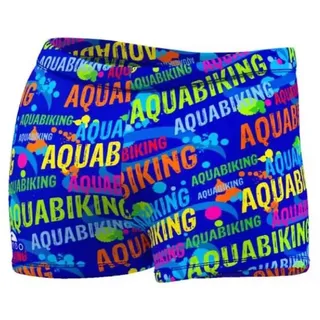 Turbo Aquabiking Letters Badehose Boxer - Royal - 3XL