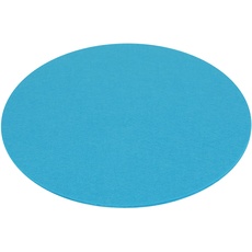 7even Filz Auflage 33 cm Rund Blau - Kreisförmige Filzmatte Einseitig 4mm Filz-Auflage-Polster Premium Exklusiv ideal für viele Klassiker Sidechairs (33cm, Blau)