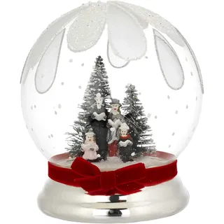 Kugel Weihnachten Geschenk aus Silber Und Glas Geblasen Licht LED Heiß Sänger