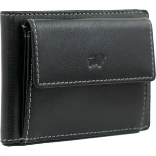 Braun Büffel Arezzo Geldbörse RFID Schutz Leder 10.5 cm - Schwarz