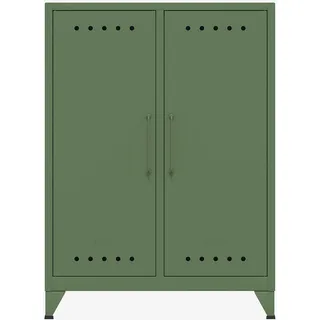 BISLEY FERN Aktenschrank 80 x 40 x 110 cm grün