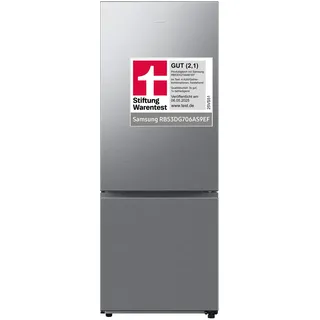 Samsung Kühl-Gefrierkombination (538 l, 2030 mm hoch, Silber)