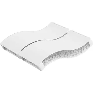 vidaXL Matratze Bonnell-Federkern Mittel 160x200 cm - Weiß
