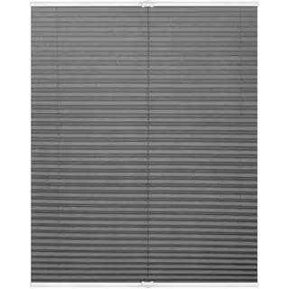 Lichtblick Original Plissee Klemmfix, Ohne Bohren, Verspannt Hellgrau, 210 cm, 60, 210 , Kunststoff , 60x210 cm , Heimtextilien, Vorhänge, Plissees