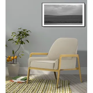 Home affaire Sessel »Braga« wahlweise mit Gestell aus Eiche in dunkel oder Buchenholz in hell, beige