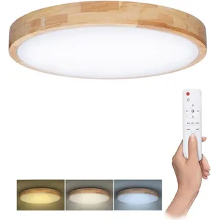 Solight LED-Beleuchtung mit Fernbedienung Eiche massiv, 51cm