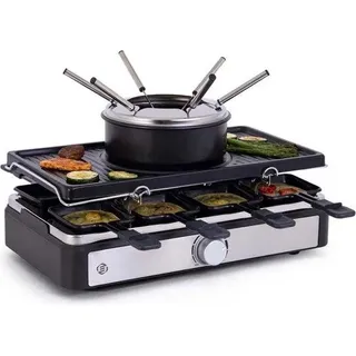 Gourmet-Stel - Edelstahl - 4 Personen - Weiß - Ideal Für Feiertage - Schwarz