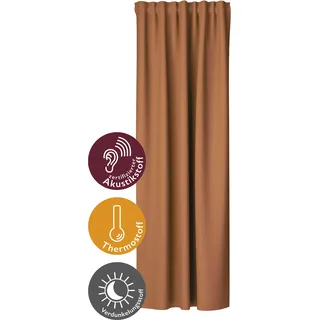 Homing Vorhang »Galdin« Multifunktionsband 1 Stk. tlg. Verdunklungsvorhang, blickdicht, Thermo, Energiesparend, rot