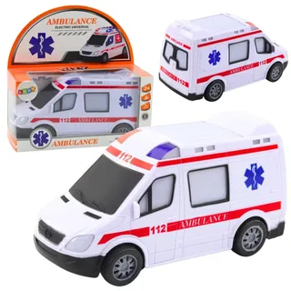 Lean Batterie Krankenwagen Lichter Sounds Weiß