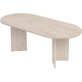 AHD Amazing Home Design Ausziehtisch 160–200 x 75 x 90 cm beige