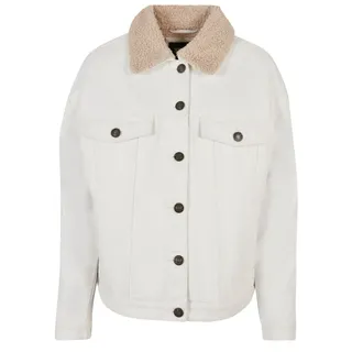 URBAN CLASSICS Oversized Sherpa Jeansjacke Off White Raw 3XL