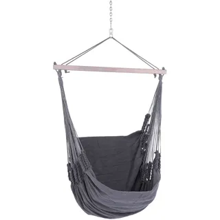 Chico Hängesessel Baumwolle grau / 1 Person  190 x 95 150 kg Baumwolle
