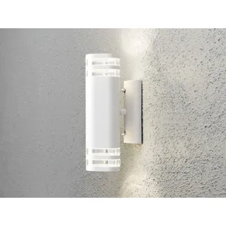 Design LED Außenwandleuchte Up Down zur Fassadenbeleuchtung, Außenleuchte, Weiß - Weiß