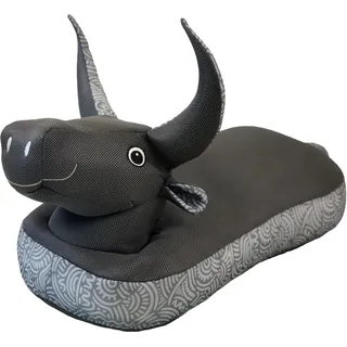 Westmann Sitzsack Schwimmtier Stier Pool Buddy Schwarz