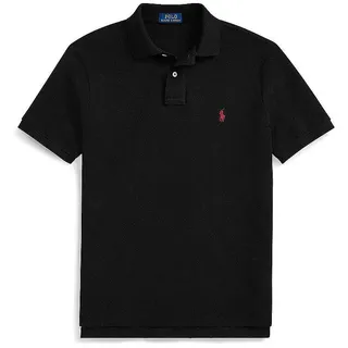 Ralph Lauren Piqué-Poloshirt schwarz M
