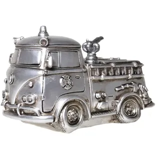 Ambiente Haus Spardose »Feuerwehr, silberfarben« Sparschwein, Retro-Design, ideales Geschenk