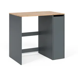 Vicco Waschmaschinenschrank Viktor, 93.6 x 88.2 cm Waschmaschinenunterschrank, Anthrazit/Goldkraft Eiche - Grau