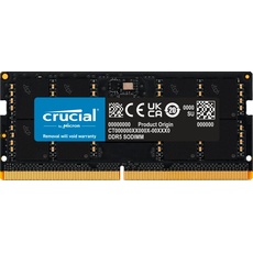 Crucial RAM 16GB DDR5 5200MHz (oder 4800MHz) Laptop-Speicher CT16G52C42S5