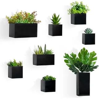 3 Stück hängende Blumentöpfe, Metallblumentopf für die Wand, Hängeleuchte, Wandvasen für Blumen, Pflanzen, Wanddekoration, Gartendekoration