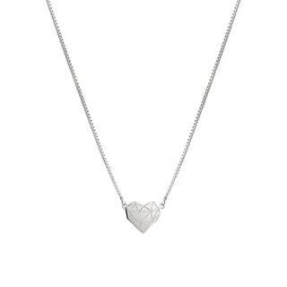 Liebeskind Berlin Kette mit Anhänger Edelstahl Herz Silber