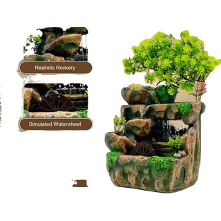 Innenspringbrunnen, farbwechselnde LED-Beleuchtung, dekoratives Wasserspiel, M