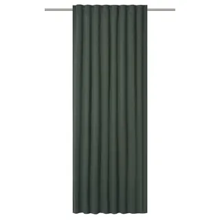 ELBERSDRUCKE lbersdrucke Gardine mit verdeckten Schlaufen Midnight 13 grün verdunkelnd wärmeisolierend energiesparend 255x140 cm 202156 Verdunklungsvorhang für Wohnzimmer Schlafzimmer Küche Flur Kinderzimmer