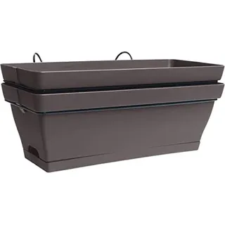 Poétic Blumenkasten-Set ROMÉO (B)490 mm taupe 2er - Bunt