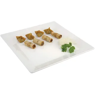 APS 83405 Tablett Pure, 37 x 37 cm, Höhe 3 cm, Melamin, weiß