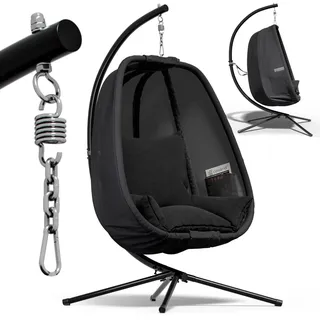 CASARIA Hängesessel mit Gestell XXL Outdoor - Grau