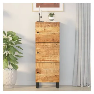 vidaXL Highboard mit 3 Türen 40x33x110 cm Massivholz Mango & Eisen