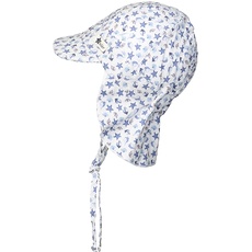 Bild von - Schirmmütze MUSCHELN mit Nackenschutz in weiß, Gr.51