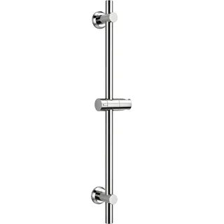 Görbach Edelstahl Duschset Duschstange mit Duschkopfhalterung, Brausestange 70cm Wandstange mit Variable Wandbefestigungen für Variabel zur Anpassung an Bestehende Bohrlöcher-Chrom