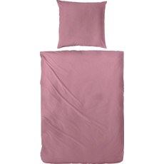 Bild Bettwäsche »Uni Luxus-Satin in Gr. 135x200, 155x220 oder 200x200 cm«, (2 tlg.), Bettwäsche aus Baumwolle, unifarbene Bettwäsche mit Reißverschluss, rot