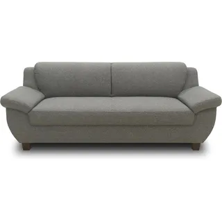 DOMO. collection Panama 3 Sitzer, Sofa, 3er Couch, Garnitur, 3-2-1, dunkelgrau, 207 cm