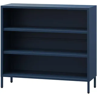 Jan Nowak Niedriges Bücherregal 100 x 90 x 35 cm Dunkelblau