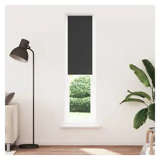 vidaXL Verdunkelungsrollo Schwarz 40x230 cm Stoffbreite 35,7 cm