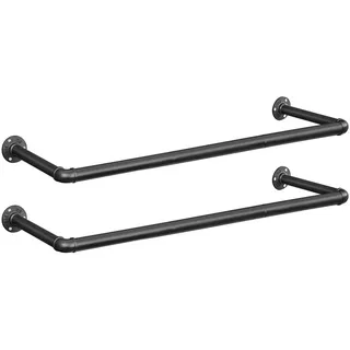 Songmics Wandgarderobe 2er Set Schwarz