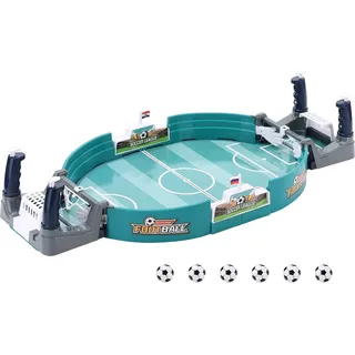 Fußball Pinball Grün M Größe Kunststoff Safe Interactive Educative mit 6 Bällen Tabletop Fußballspiel für Party Geschenk