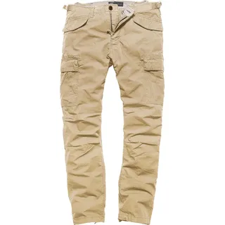Vintage Industries Miller M65, Cargohose - Beige - W34