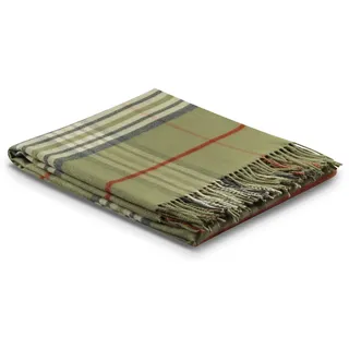 Biederlack Plaid »Classy«, klassisches Karo-Design, Kuscheldecke Biederlack grün/beige B/L: 130 cm x 170 cm