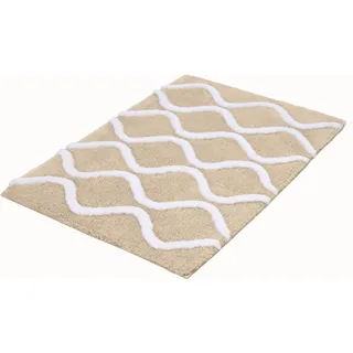KLEINE WOLKE Badteppich Piana Beige 120 x 70 cm