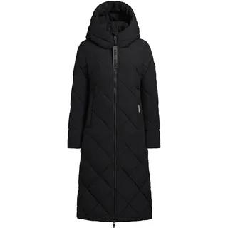khujo Steppmantel Elow-YM Damen Wintermantel in Diamond-Steppung schwarz XL (42)